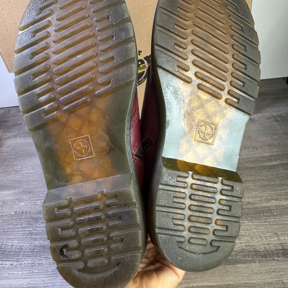 Dr. Martens 1460 J Cherry Leather Boots big kids 6/womens 6.5-7/EU37 - Picture 7 of 9